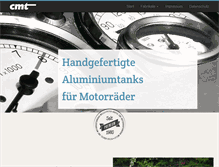 Tablet Screenshot of cmt-motorradtankbau.de